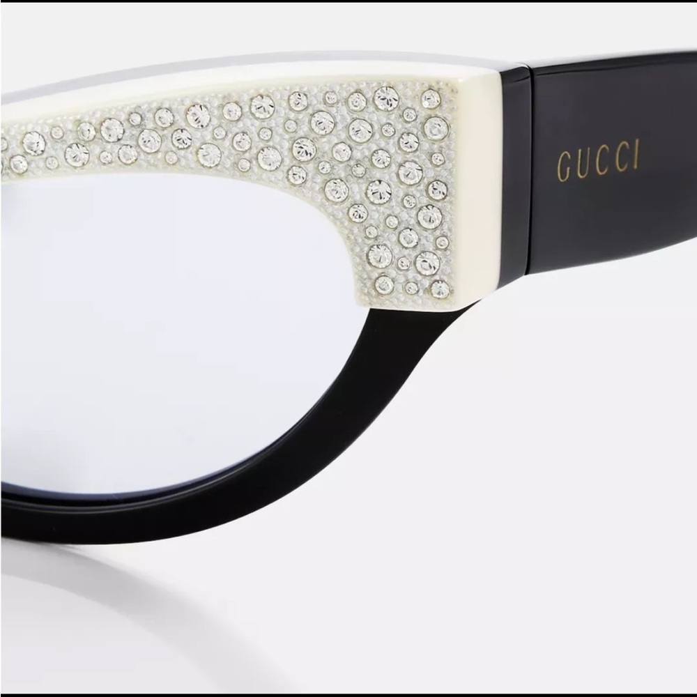 GUCCI Hollywood Cat Eye Sunglasses - Retro - Rhinestone - Picture 4 of 11